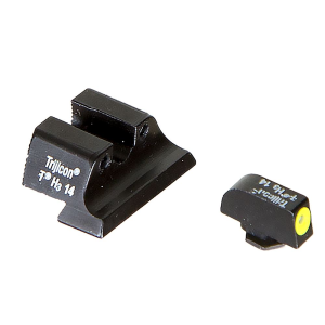 Trijicon 600545 HD Night Sights- Glock Large Frame Black | Green Tritium Yellow Outline Front Sight Green Tritium Black Outline Rear Sight