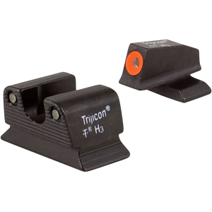Trijicon 600624 HD Night Sights- Beretta PX4 Black | Green Tritium Orange Outline Front Sight Green Tritium Black Outline Rear Sight