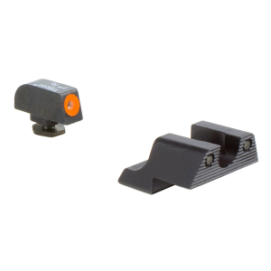 Trijicon 600785 HD Night Sights- Glock Small Frames Black | Green Tritium Orange Outline Front Sight Green Tritium Black Outline Rear Sight
