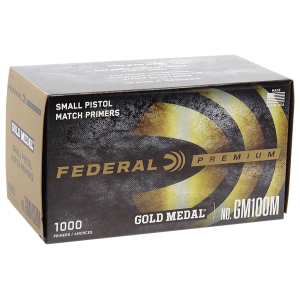 Federal GM100M Gold Medal Premium Multi Caliber, Handgun 1000 Per Box/5 Case