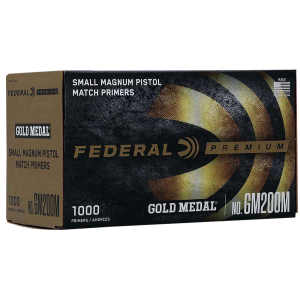 Federal GM200M Gold Medal Premium Multi Caliber, Handgun 1000 Per Box/5 Case