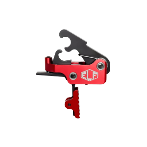 Elftmann Tactical SE, Adjustable Trigger, Straight with Red Shoe, Fits AR-15, Anodized Finish, Red SE-R-S