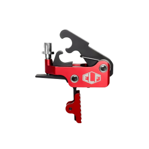 Elftmann Tactical SE, FA, Adjustable Trigger, Straight with Red Shoe, Fits AR-15, Anodized Finish, Red SE-R-S-FA