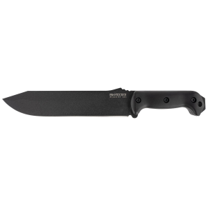 Ka-Bar BK9 Becker Combat Bowie 9.25 in Fixed Clip Point Plain Black 1095 Cro-Van Blade, Black Ultramid Handle, Includes Sheath, Knife