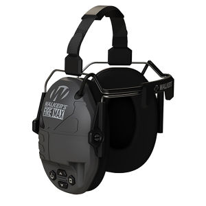 Walkers GWPDFMBTN Firemax Digital BTN Muff Behind The Neck Black Polymer