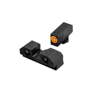 XS Sights R3D 2.0, Tritium Night Sight, For Glock 20/21/29/30/30S/37/41, Orange Front Outline, Green Tritium Front/Rear GL-R202P-6N