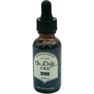 On Duty CBD Oil Drops Pure Full Spectrum 1500 mg 30 mL OD1500F