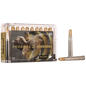 Federal P375T2 Premium Safari Cape-Shok 375H&HMag 300gr Trophy Bonded Sledgehammer Solid 20 Per Box/10 Case Centerfire, Rifle Ammunition