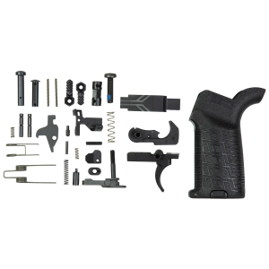 CMMG 55CA642 Zeroed Lower Parts Kit Black Grip, Ambi Safety & Mag Catch, Mil-Spec Trigger, Fits AR-Platform/Mk4