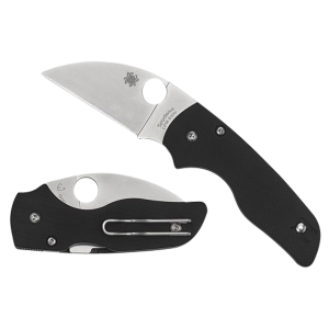 Spyderco C230GPWC Lil' Native 2.44 Fold Wharncliffe Plain CPM S30V SS Blade/Black Textured G10 Handle Includes Pocket Clip, Knife