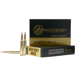 Weatherby B340225TTSX Select Plus 340WthbyMag 225gr Barnes Tipped TSX Lead Free 20 Per Box/10 Case Centerfire, Rifle Ammunition