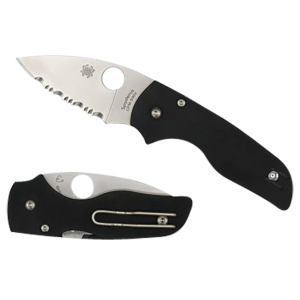 Spyderco C230GP Lil' Native 2.42 Fold Plain Satin CPM S30V SS Blade/Black Textured G10 Handle Includes Pocket Clip, Knife