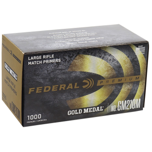 Federal GM210M Gold Medal Premium Multi Caliber 1000 Per Box/5 Case