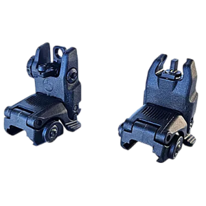 HiViz ARN21 Folding AR Back Up Sight Black Folding for AR-15
