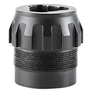 Dead Air DA444 P-Series 3-Lug Adapter Black Stainless Steel, Fits Primal/Wolfman/Ghost 45 with P-Series Adapter