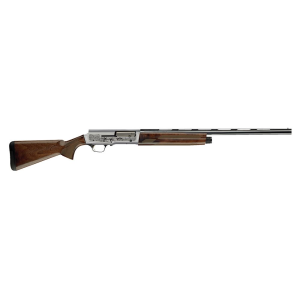 Browning 0118203004 A5 Ultimate 12 Gauge 28 in Barrel 3 in 4+1, Blued Barrel, Engraved Satin Nickel Finished Receiver, Gloss Oil Grade III Turkish Walnut Stock With Close Radius, Pistol Grip, Shotgun