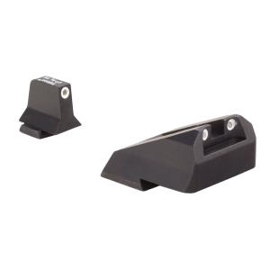 Trijicon 600900 Suppressor/Optic Height Sights- Smith & Wesson M&P/ M&P 2.0 Black | Green Tritium White Outline Front Sight Green Tritium White Outline Rear Sight