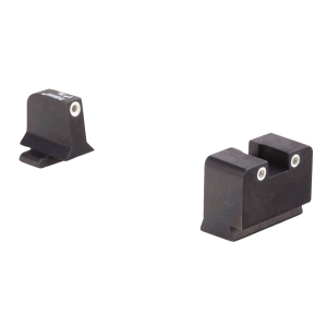 Trijicon 600921 Suppressor/Optic Height Sights- Springfield XD, XD-M, XD-S Black | Green Tritium White Outline Front Sight Green Tritium White Outline Rear Sight