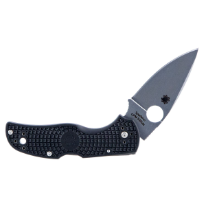 Spyderco C41PBK5 Native 5 Lightweight 2.95 in Folding Spear Point Plain CPM S35VN SS Blade Black Bi-Directional Texturing FRN Handle Includes Pocket Clip, Knife