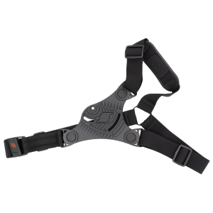 Safariland Chest Rig, Right Hand, Black, Multi Fit, Compatible with 3 Hole Pattern Holsters and Accessories, Nylon SAFCR-0-0-0-0-C9-411