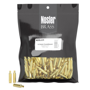 Nosler 10211 Premium Brass Unprimed Cases 6.5Creedmoor Rifle Brass 100/Box