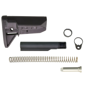 BCM GFSKMOD0SPMD BCMGunfighter Mod 0 Kit Black Synthetic with SOPMOD Widebody Cheekweld for AR-Platform