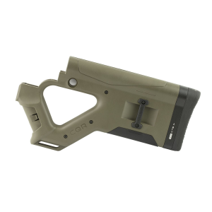 Hera USA CQR Stock, Fits Mil-Spec AR-15 Rifles and DPMS 308 Gen II, OD Green 12.14