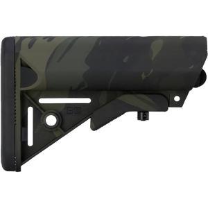 B5 Systems SOP1422 Enhanced SOPMOD Black Multi-Cam Synthetic for AR-Platform with Mil-Spec Receiver Extension (Tube Not Included)