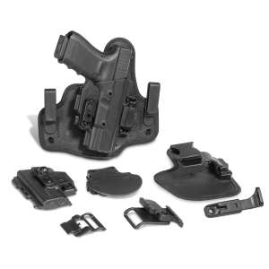Alien Gear SSHK0404RHR1 ShapeShift Starter Kit S&W M&P 9 Shield Injection Molded Polymer Black