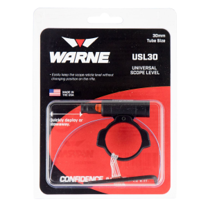Warne USL30 Universal Scope Level 30mm Tube Diameter Universal Aluminum Black