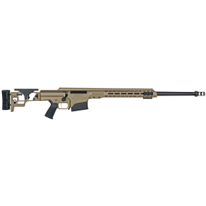Barrett MRAD Rifle System 18479, .338 Lapua, 26 in Fluted Match Grade Barrel, Bolt-Action, Folding Stock, Adj Match Trigger, FDE Cerakote Finish, 10 Rds - Barrett