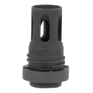 Yankee Hill 431524A Mini QD Flash Hider Black Steel with 5/8 in-24 tpi Threads & 2.13 in OAL for 5.56x45mm NATO AR-Platform