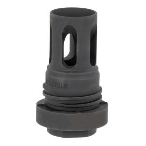 Yankee Hill 4315M13LA Mini QD Flash Hider Black M13.5x 1 LH Threads 2.13 in OAL for 5.56x45mm NATO AR-Platform