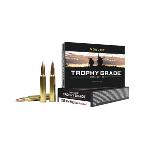 Nosler 60074 Trophy Grade 338WinMag 225gr Nosler AccuBond 20 Per Box/10 Case Centerfire, Rifle Ammunition