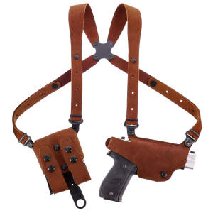 Galco CL2838R Classic Lite 2.0 Shoulder System Size Fits Chest Up To 56 in Natural Leather Fits Sig P365 Fits Sig P365XL Fits Sig P365 SAS Right Hand, Holster