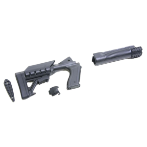 Archangel AA500 Tactical, Pistol Grip Stock Black Synthetic 6 Position forMossberg 500, 590