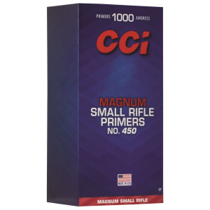 CCI 0017 Magnum, Rifle No. 450 Small Magnum, Rifle Multi Caliber 1000/Box