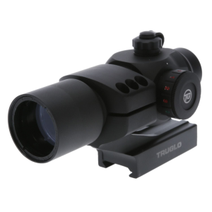 TruGlo TGTG8230RB Triton Black Anodized 1 x 30 mm 5 MOA TriColor Red/Green/Blue Dot Cantilever Mount, Red Dot Sight
