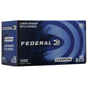 Federal 215 Champion Large, Rifle Multi Caliber 1000 Per Box/5 Case