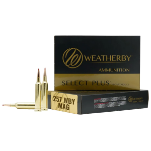 Weatherby B257100TTSX Select Plus 257WthbyMag 100gr Barnes Tipped TSX Lead Free 20 Per Box/10 Case Centerfire, Rifle Ammunition
