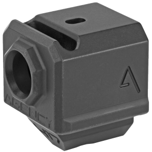 Agency Arms Gen3 Compensator 417S-G3-BLK, Features a single top venting port and a front sight hole