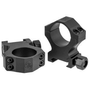Sig Sauer Electro-Optics SOA10014 Alpha1 Hunting Scope Ring Set Weaver Extra High 30mm Black Powder Coated Aluminum