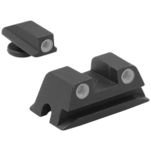 Meprolight USA 177763101 Tru-Dot Black | Green Tritium Front Sight Green Tritium Rear Sight Set