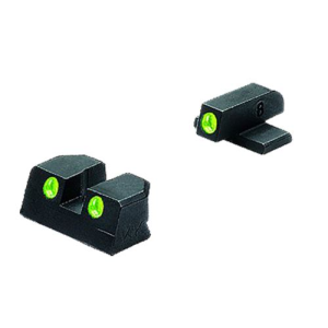 Meprolight USA 101103101 Tru-Dot Black | Green Tritium Front Sight Green Tritium Rear Sight Set