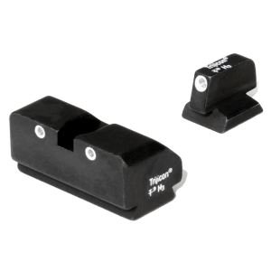 Trijicon 600188 Bright & Tough Night Sights- Desert Eagle Black | Green Tritium White Outline Front Sight Green Tritium White Outline Rear Sight