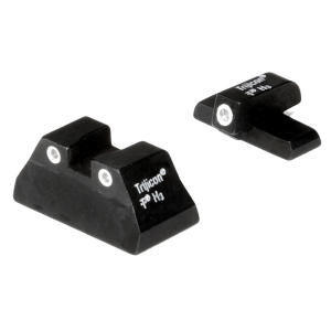 Trijicon 600268 Bright & Tough Night Sights-H&K Black | Green Tritium White Outline Front Sight Green Tritium White Outline Rear Sight