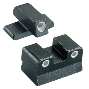 Trijicon 600049 Bright & Tough Night Sights- Beretta 92/96 Black | Green Tritium White Outline Front Sight Green Tritium White Outline Rear Sight