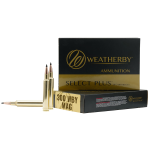 Weatherby B300180TTSX Select Plus 300WthbyMag 180gr Barnes Tipped TSX Lead Free 20 Per Box/10 Case Centerfire, Rifle Ammunition