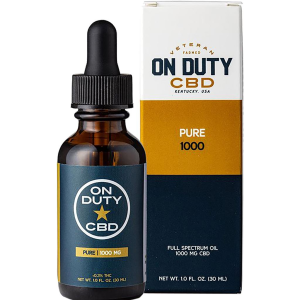 On Duty CBD Oil Drops Pure Full Spectrum 1000 mg 30 mL OD1000F
