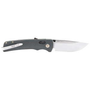 S.O.G SOG11181141 Flash AT EDC 3.45 Fold Plain Satin Cryo D2 Steel Blade, Urban Grey GRN Handle, Peg Box Pkg, Knife